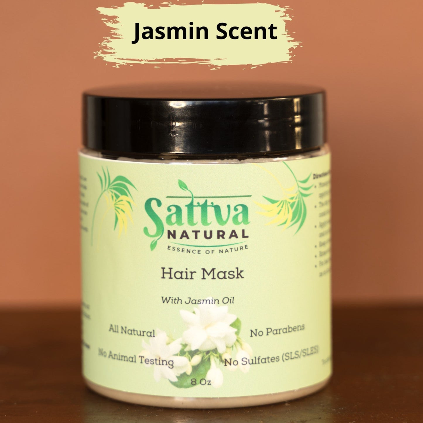 Deep Conditioner Hair Growth Mask for Curly Hair | Jasmin Scent (Pack of 2 Jars of 8 Oz each)