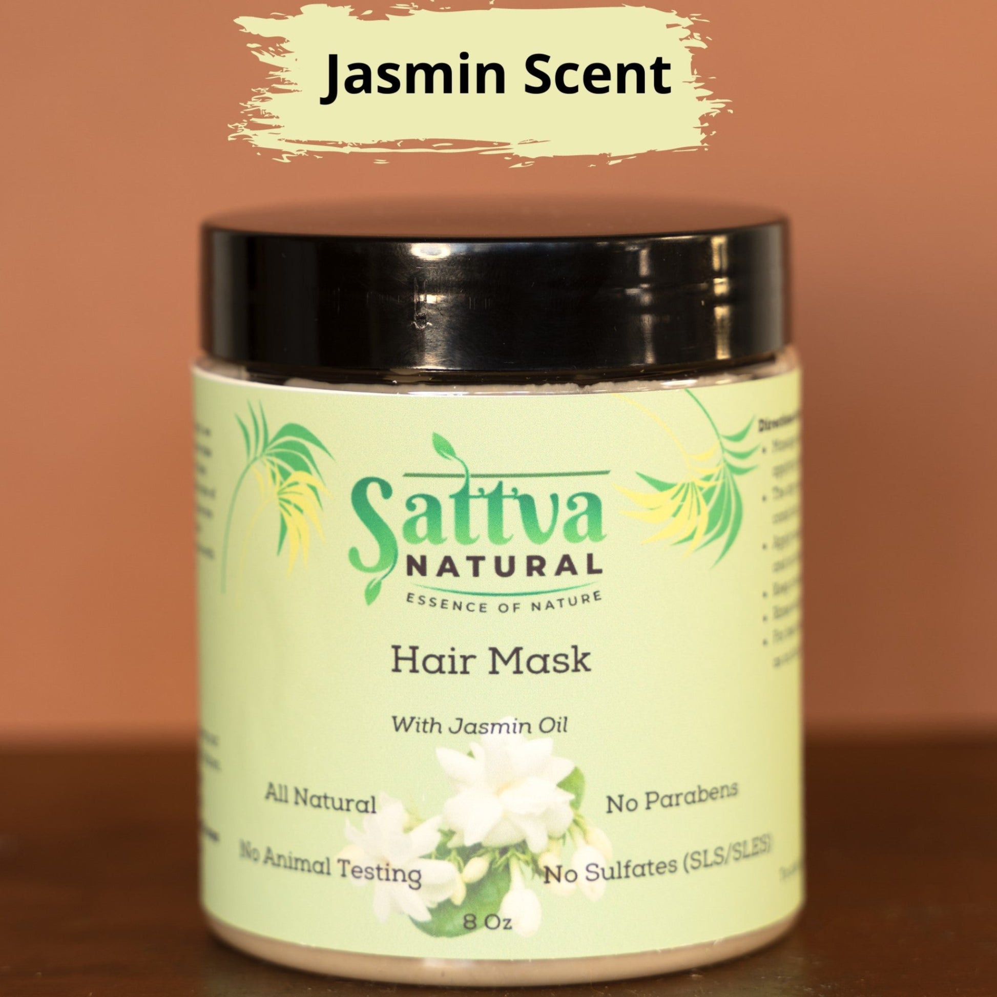 Deep Conditioner Hair Growth Mask for Curly Hair | Rose Scent and Jasmin Scent (Pack of 2 Jars of 8 Oz each)