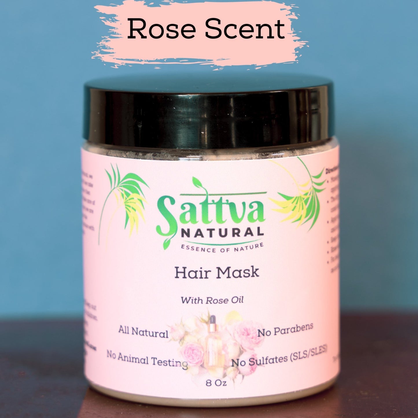 Deep Conditioner Hair Growth Mask for Curly Hair | Rose Scent